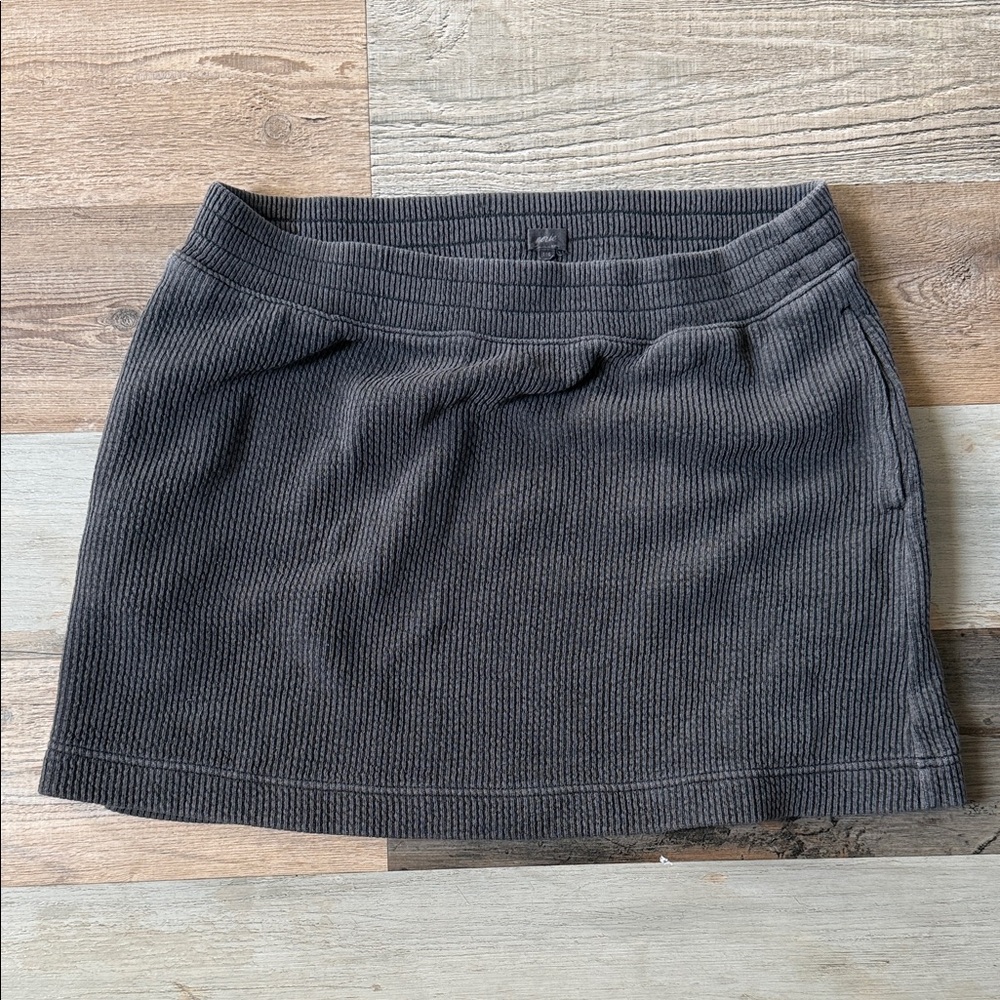 Aerie Charcoal Ribbed Mini Skirt